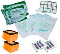 SACCHETTI FOLLETTO VK135 VK136 12 SACCHI 12 PROFUMINI LAVANDA E 4 FILTRI VORWERK