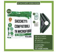SACCHETTI FOLLETTO VK200 VK220s 12 SACCHETTI 12 PROFUMI 2 GRIGLIE 1 SETOLA Top