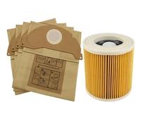 Sacchetti for aspirapolvere e filtri a cartuccia, compatibili con Karcher WD2 .200 MV2 A2004 6.904-322.0