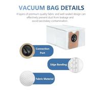 Sacchetti For La Polvere, Compatibili Con Eufy, Accessori For Aspirapolvere Robot C10 Omni, Sacchetto For La Polvere In Tessuto Non Tessuto Di Ricambio.(White 14PCS)