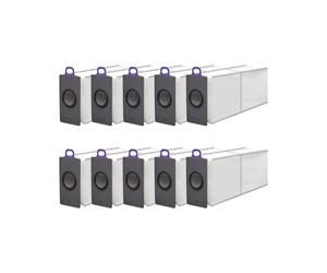 Sacchetti for la polvere, compatibili con NARWAL Flow 2, ricarica sistema di drenaggio robot aspirapolvere e scopa pezzi di ricambio(Dust bag 10 pcs)