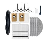 Sacchetti for la polvere con filtro Hepa in tessuto for spazzole laterali principali compatibili con l'aspirapolvere robot Lydsto R1 (Color : N)