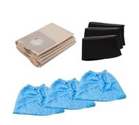 Sacchetti For La Polvere, Filtro In Schiuma Con Rivestimento In Tessuto Blu, Compatibili Con Einhell, Aspirapolvere A Umido E A Secco TC-VC 1820, TC-VC 1820 SA, TC-VC 1812 S.