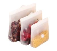 Sacchetti Freezer Riutilizzabili | 3 Sacchetti Prolunga La Freschezza | Buste Ermetiche Per Alimenti | Per Preparazione Pasti, Pranzo, Frigo, Carne, Formaggio, Verdura, Frutta