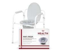 Sacchetti Igienici Monouso con Pad Assorbente HMF-FRESH - Sacchetti per Urina e Liquidi Corporei - Anti Perdite, Superassorbenti, per Emergenza, Viaggio e Assistenza - 20 Pezzi