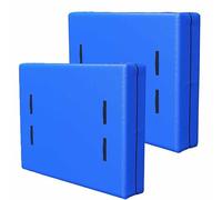 Sacchetti impermeabili per il trasloco, confezione da 2 pezzi, con chiusura a cerniera, per letto singolo, matrimoniale, queen size e king size, copertura blu, resistente coprimaterasso (196 x 145 x