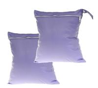 Sacchetti impermeabili per pannolini bagnati, 28 × 30 cm, misura media, con scomparto singolo con cerniera, riutilizzabili, in poliestere, per bambini, pannolini, costumi da bagno, palestra, Viola