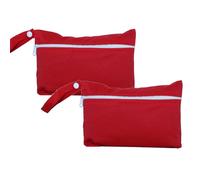 Sacchetti impermeabili per pannolini bagnati, 5,9 × 22,4 cm, piccole, impermeabili, con cerniera singola, riutilizzabili, in poliestere, per bambini, pannolini, costumi da bagno, trucchi e articoli da