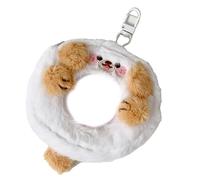 Sacchetti in morbido peluche a forma di animale per monete e piccoli oggetti, ciondoli alla moda, ideali per la casa o l'ufficio, soluzione per riporre oggetti, Cucciolo bianco, Bellezza di massa