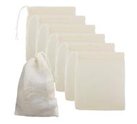 Sacchetti in Mussola Di Cotone; Confezione Da 50; Con Coulisse; 10 X 8 Cm; 100%