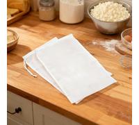Sacchetti in nylon per succhi e latte, filtro a rete ultra fine, utensile da cucina riutilizzabile, set da 2 pezzi