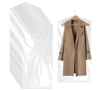 Sacchetti in plastica per indumenti, confezione da 30 sacchetti per la pulizia a secco, coperture trasparenti antipolvere per indumenti, custodie in plastica trasparente per vestiti, camicie, giacche,