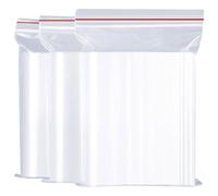 Sacchetti in plastica trasparente | sacchetti con zip | sacchetti autobloccanti | sacchetti con chiusura zip | sacchetti ermetici (30 x 40 cm (50 pezzi)