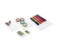 Sacchetti in polietilene - Confezione da 100 Pezzi, 50 Micron di Spessore, autobloccante, Dimensioni 70 x 100 mm, Ideali per la conservazione.