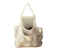 Sacchetti in rete per la spesa, per frutta e verdura, borsa da cucina, organizer da cucina riutilizzabile da appendere, traspirante, lavabile, ecologica, per casa, e dispensa, Multicolore, L