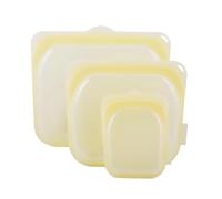 Sacchetti in silicone per conservazione alimenti | 3 Pezzi Contenitori Pranzo in Silicone | Buste per Alimenti Lavabili in Lavastoviglie | per Preparazione Pasti, Viaggi, Frigorifero, Carne, Formaggio