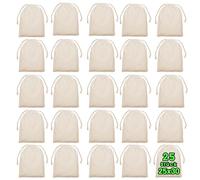 sacchetti in tessuto 25 x 30 Set per pittura - sacchetti regalo - sacchetti compleanno per festa di compleanno bambini souvenir set da 25 pezzi