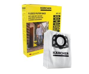 Sacchetti Karcher KFI 357 WD2 WD3 Pile Filtro Pack 4 2.863-314.0 Originale Parte
