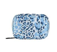 Sacchetti medici blu estivi con stampa leopardata con scomparti rimovibili custodia da viaggio per borsa