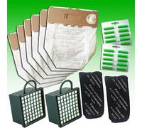 SACCHETTI MICROFIBRA FOLLETTO VK 130 VK 131 12PZ + 20 PROFUMI + 4 FILTRI VORWERK