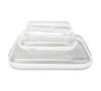 Sacchetti organizer trasparenti con cerniera per articoli da toeletta, trucchi e giocattoli, in plastica dura a lunga durata, design trasparente, facili da pulire, multi-formato per riporre oggetti