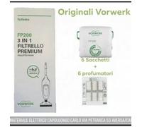 SACCHETTI ORIGINALI VK 200 - VK 220S VORWERK FOLLETTO ORIGINALI 6 + 6 PROFUMINI