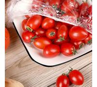 Sacchetti per Alimenti (100pz),sacchetti elastici trasparenti per la conservazione degli alimenti,Sacchetti Salvafreschezza per Alimenti con Eastico, Sacchetti riutilizzabili con Elastico (100)