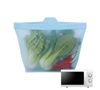 Sacchetti per alimenti, 500 ml, in silicone, resistenti al calore, adatti al microonde, con cerniera, per panini, insalate, pranzi, snack, razza, casa, ufficio, viaggi