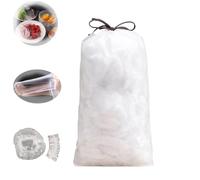 Sacchetti per Alimenti freschi riutilizzabili, coperture per Alimenti, coperture Elastiche per Piatti, Sacchetti per Alimenti freschi riutilizzabili con Elastico (100pcs)
