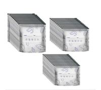 Sacchetti per alimenti in lamina di alluminio, confezione da 30 sacchetti richiudibili in 3 misure, per carne, frutti di mare, verdure, ermetici, organizer da cucina per feste in campeggio