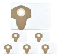 Sacchetti per aspirapolvere da 25 l, compatibili con aspirapolvere a secco e a umido Einhell con contenitore da 15, 20 e 25 litri, 6 pezzi
