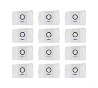 Sacchetti per aspirapolvere Ecovacs per Deebot per T20 per OMNI X1 per T10 per serie Turbo, usa e getta e facili da installare, 12 pezzi (1 sacchetto bianco)