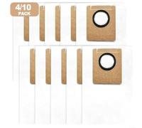 Sacchetti per aspirapolvere EZVIZ RS20 Pro, confezione da 4/10 sacchetti con filtrazione HEPA con fibra soffiata a fusione, grande capacità da 5 l e design a svuotamento automatico, resistenti agli