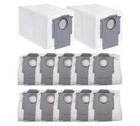 Sacchetti per aspirapolvere ForRoborock QV 35A e 35S, confezione da 12, in tessuto non tessuto, guarnizione igienica, 20 x 12,5 x 12 cm
