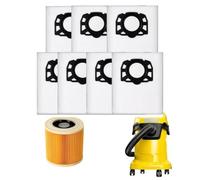 Sacchetti per aspirapolvere Kärcher WD 2 Plus, WD 3, WD 3, WD 3, WD 3, 7 pezzi