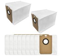 Sacchetti per aspirapolvere TESLA e RoboStar iQ400 Plus, adatti per Midea S5 Plus, sistema di filtraggio a 4 strati, costruzione, confezione da 4 o 10 (10 pezzi)