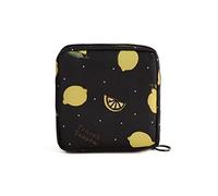 Sacchetti per assorbenti igienici con cerniera per ragazze adolescenti, Limone nero