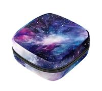 Sacchetti per assorbenti igienici da donna, borsa mestruale di grande capacità, borsa per il ciclo mestruale del cielo stellato della Via Lattea, borse per il ciclo mestruale, borsa porta tamponi