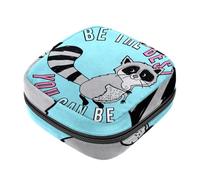 Sacchetti per assorbenti igienici da donna, borsa per assorbenti mestruali di grande capacità, Be the Best You Can Be Raccoon, borse mestruali per tamponi