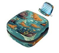 Sacchetti per assorbenti igienici da donna, borsa per assorbenti mestruali di grande capacità, platypus-1192 borse mestruali, tamponi raccolgono borsa porta
