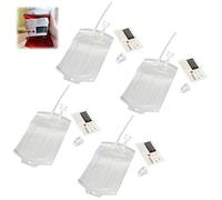 Sacchetti per Bevande al Sangue di Halloween,Halloween Sacchetti di Sangue per Bevande,Decorazione Horror di Halloween,4 Pezzi 350ml Sacchetto di Sangue Vampiro,Bomboniere per Halloween Decorazione