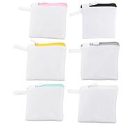 Sacchetti per biancheria Sacchetti per biancheria per lavatrice Reggiseno Borsa per lavatrice 6 pezzi Piccoli sacchetti per biancheria in rete con cerniere 5,5x4,7 pollici Mini sacchetti