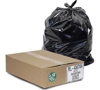 Sacchetti per bidoni della spazzatura Aluf Plastics da 56 galloni (100 pezzi) - 43"" x 47"" - Sacchetti per spazzatura neri spessi 1,5 equivalenti
