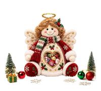 Sacchetti Per Biscotti Di Natale Peluche Seduto Scrivania Porta Biscotti | Buste Caramelle Natalizie Con Finestra A Cuore Trasparente Per Compleanno Matrimonio Capodanno Laurea Evento Angelo