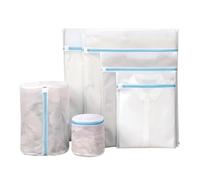 Sacchetti per bucato in rete con cerniera, Set di 6 sacchetti for bucato in rete, diverse misure, for capi delicati e lingerie(6pcs Set)