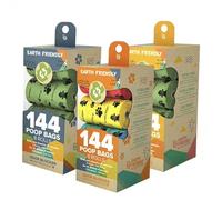 Sacchetti per Cani Biodegradabili 8 Rotoli • Resistenti & a Prova di Perdite • Sacchetti per la Cacca del Cane • Ecologici Compostabili • Facili da Strappare