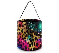 -Sacchetti per caramelle con motivo leopardato e rosa, borsa riutilizzabile per caramelle, cestino per decorazioni festive