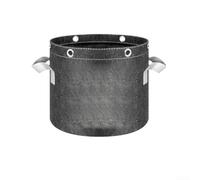 Sacchetti per coltivazione in tessuto non tessuto permeabile con cinque anelli metallici per evitare che le radici circolino e manici in nylon resistenti per il movimento (10 Gal)