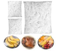 Sacchetti per conservare i freschi, in plastica, elastici, elasticizzati, regolabili, riutilizzabili, in plastica, per coprire alimenti, pellicola trasparente per picnic (300 pezzi)