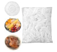 Sacchetti per conservare i freschi, in plastica, elastici, elasticizzati, regolabili, riutilizzabili, in plastica, per coprire alimenti, pellicola trasparente per picnic (100 pezzi)